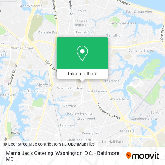 Mama Jac's Catering map