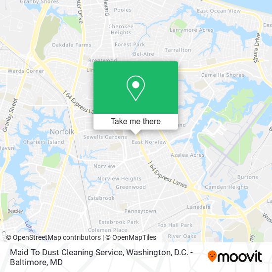 Maid To Dust Cleaning Service map