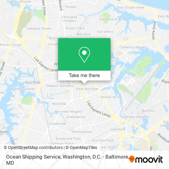 Ocean Shipping Service map