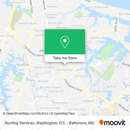 Mapa de Roofing Services