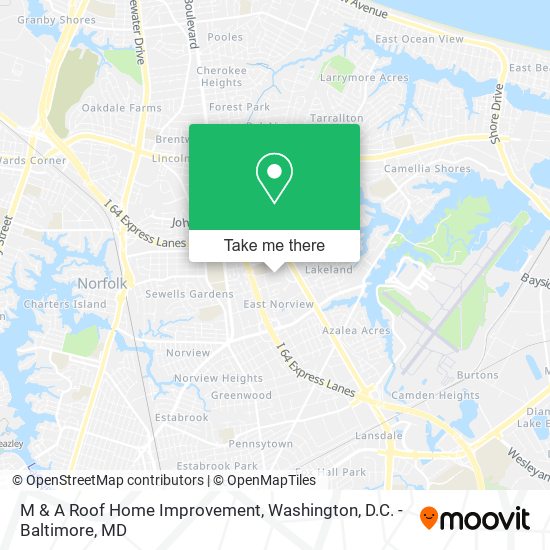 M & A Roof Home Improvement map