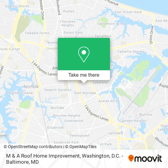 M & A Roof Home Improvement map