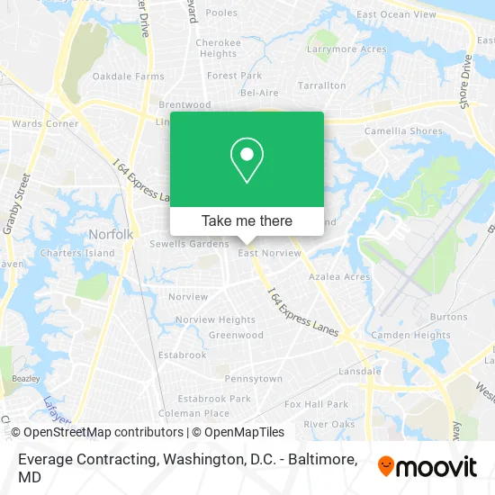 Everage Contracting map