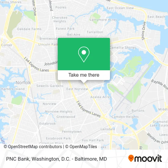 PNC Bank map