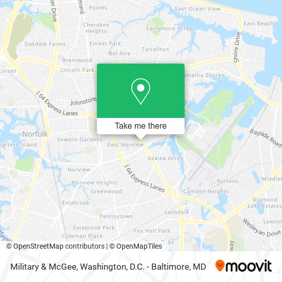 Military & McGee map