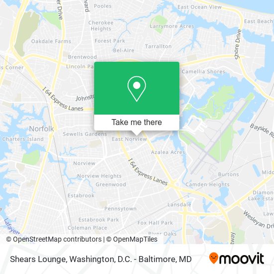 Shears Lounge map