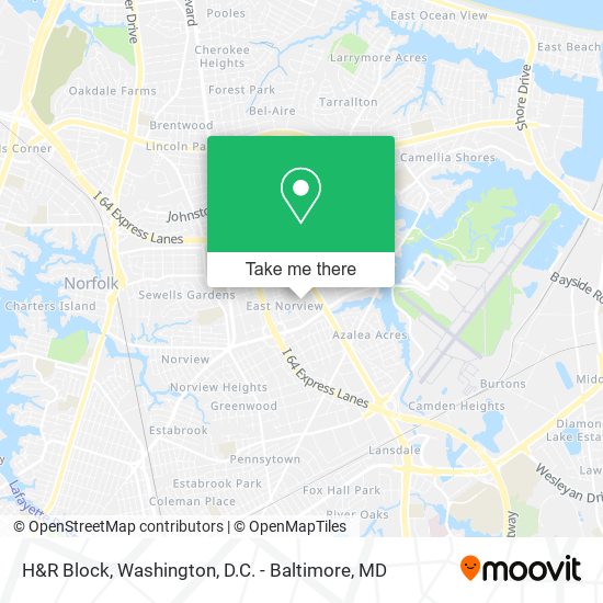 H&R Block map