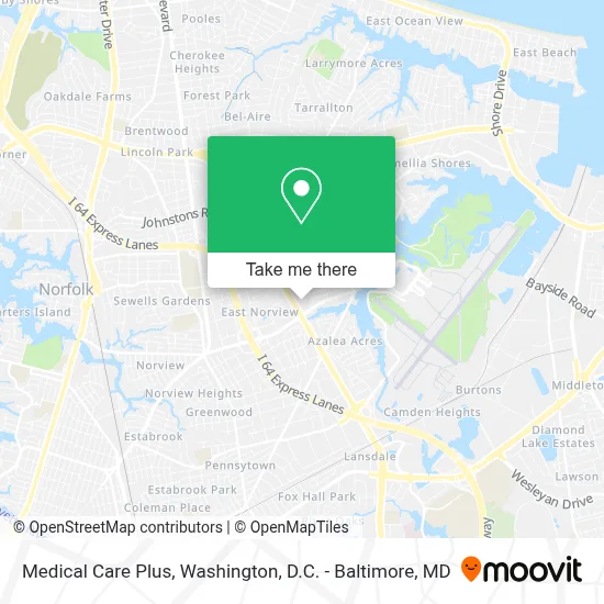 Medical Care Plus map