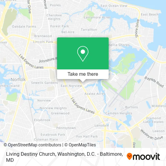 Living Destiny Church map