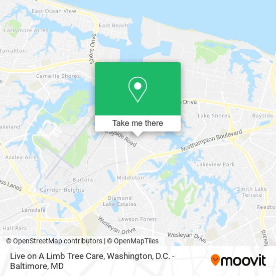 Live on A Limb Tree Care map