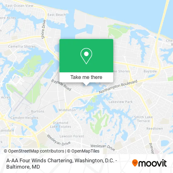 A-AA Four Winds Chartering map