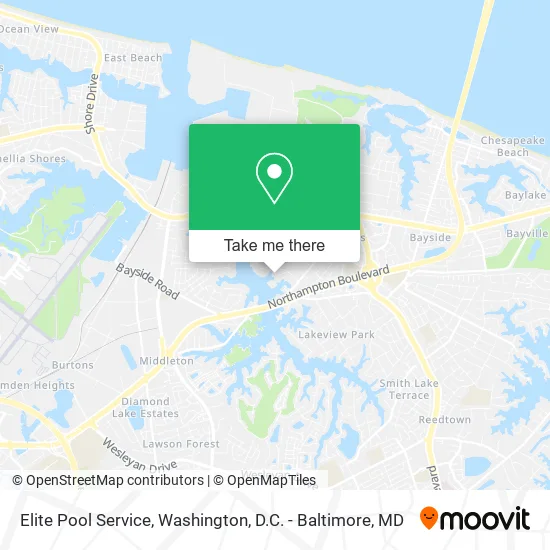 Elite Pool Service map