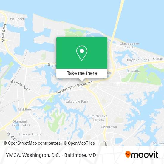YMCA map