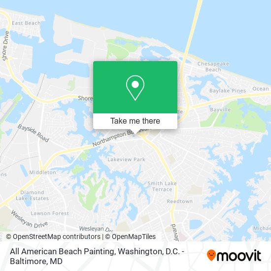 All American Beach Painting map