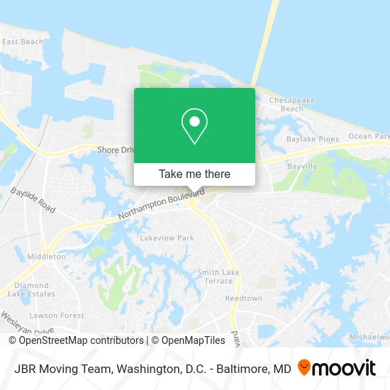 JBR Moving Team map