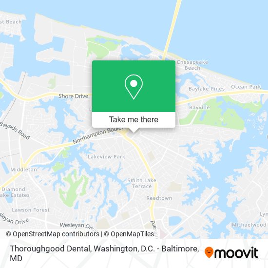Thoroughgood Dental map