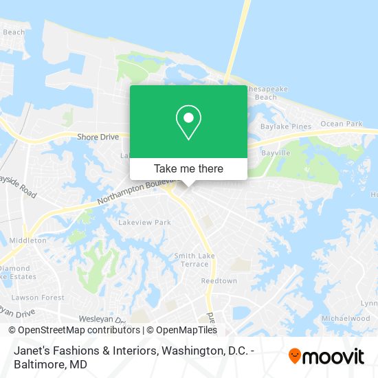 Janet's Fashions & Interiors map
