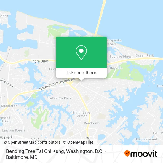 Bending Tree Tai Chi Kung map