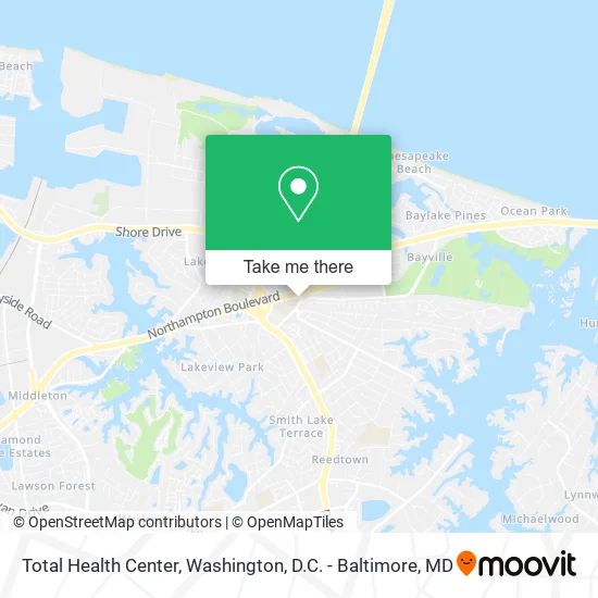 Total Health Center map