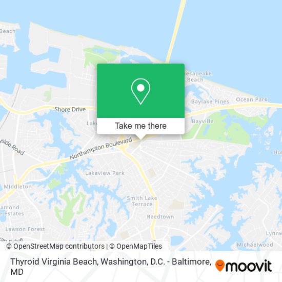 Mapa de Thyroid Virginia Beach
