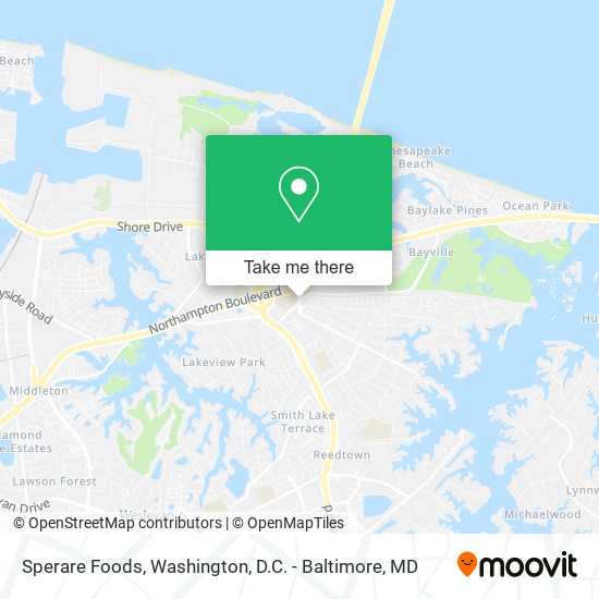 Sperare Foods map