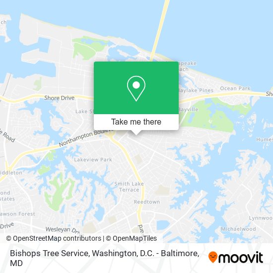 Mapa de Bishops Tree Service