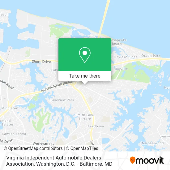 Virginia Independent Automobile Dealers Association map