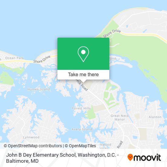 John B Dey Elementary School map