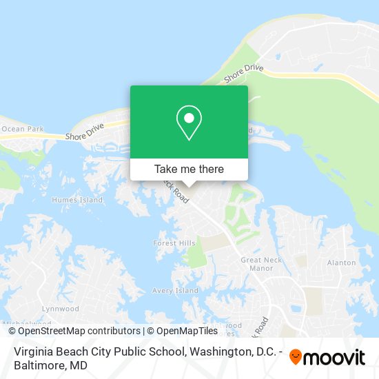 Mapa de Virginia Beach City Public School