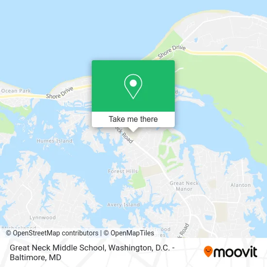 Great Neck Middle School map