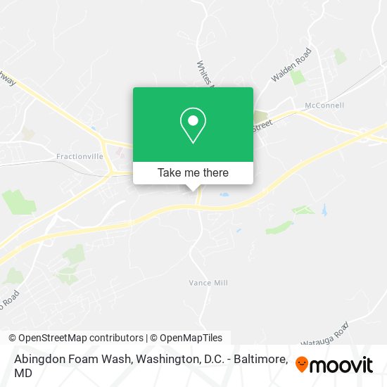 Mapa de Abingdon Foam Wash