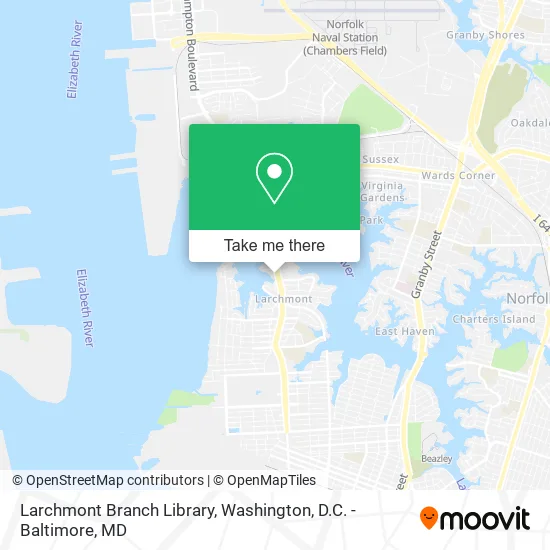 Larchmont Branch Library map