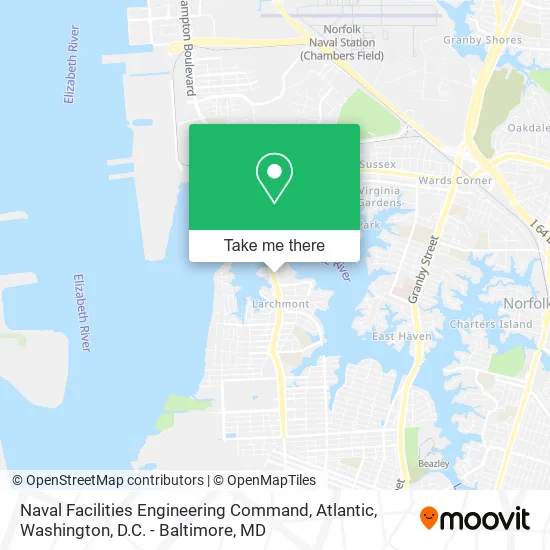 Naval Facilities Engineering Command, Atlantic map
