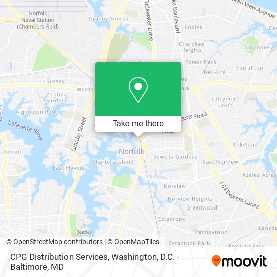 CPG Distribution Services map