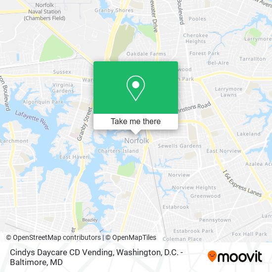Mapa de Cindys Daycare CD Vending