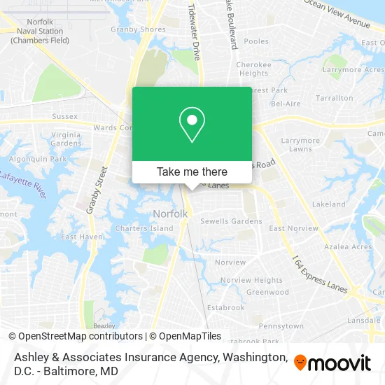 Ashley & Associates Insurance Agency map