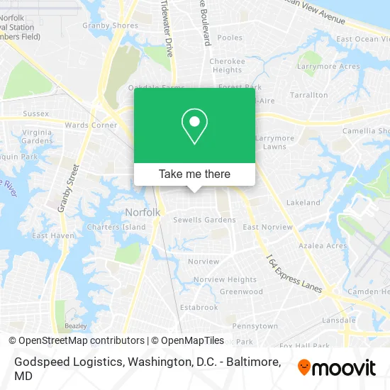 Mapa de Godspeed Logistics
