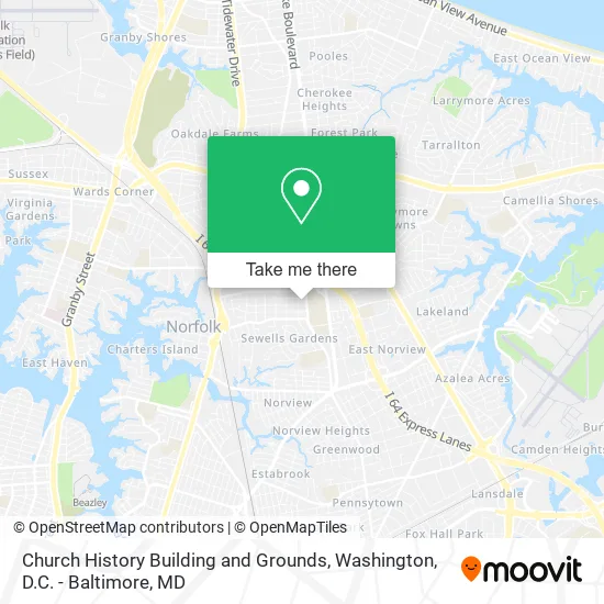 Mapa de Church History Building and Grounds