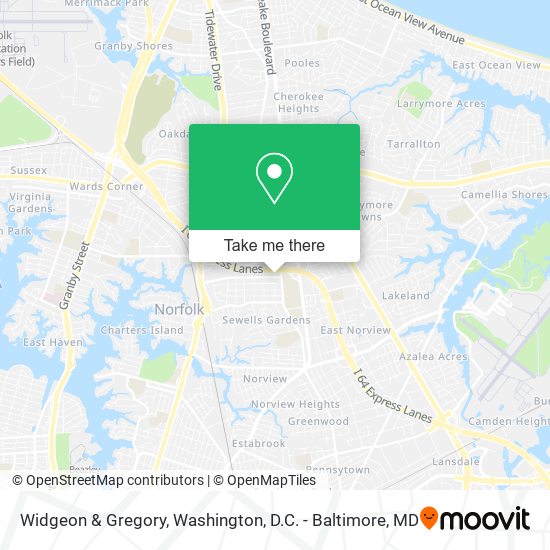 Widgeon & Gregory map