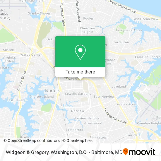 Mapa de Widgeon & Gregory