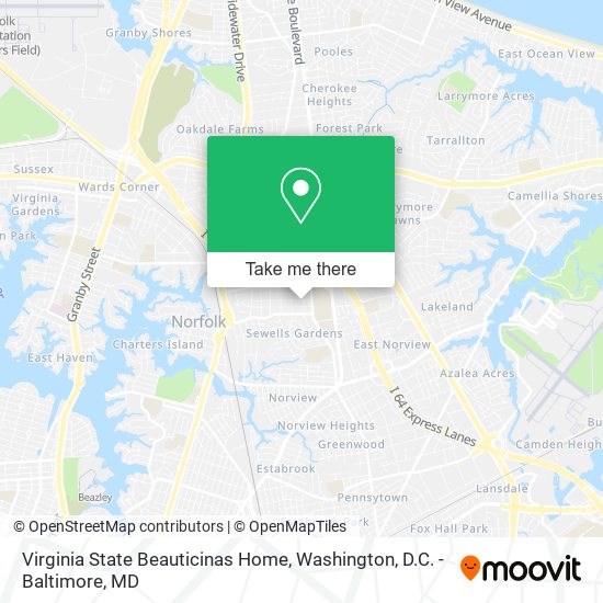 Virginia State Beauticinas Home map