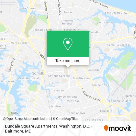 Mapa de Dundale Square Apartments