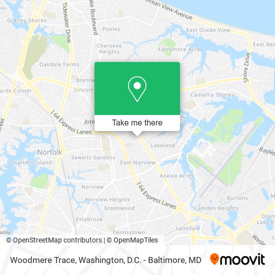 Woodmere Trace map