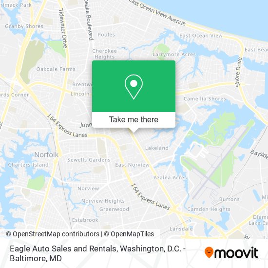 Eagle Auto Sales and Rentals map