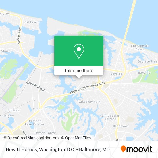 Hewitt Homes map