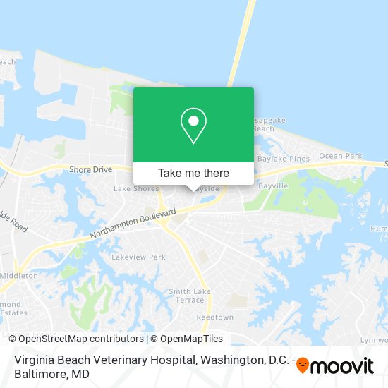 Mapa de Virginia Beach Veterinary Hospital