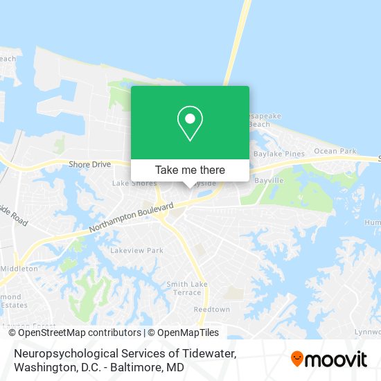 Neuropsychological Services of Tidewater map