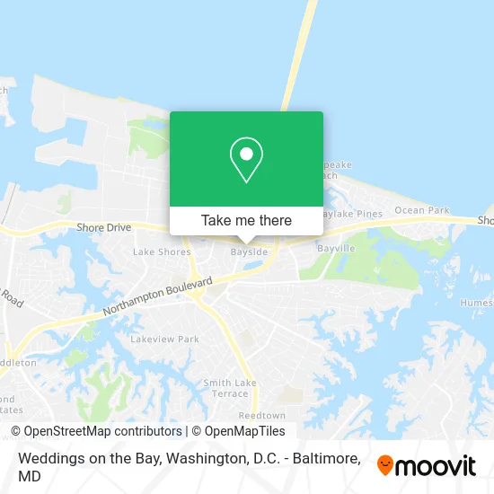 Weddings on the Bay map