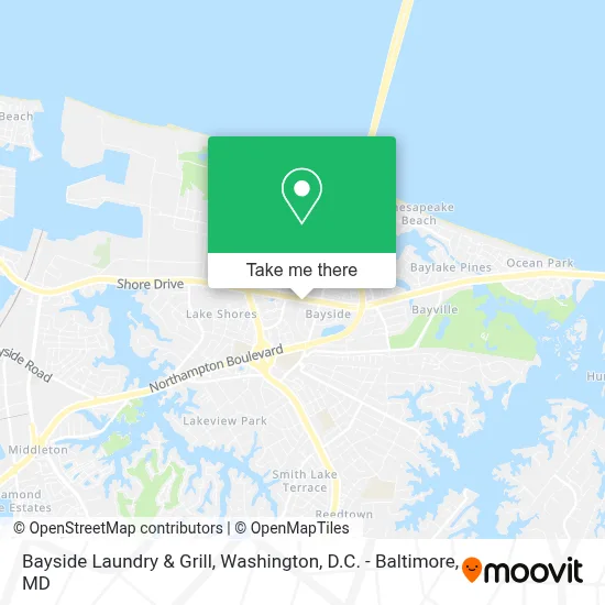 Bayside Laundry & Grill map