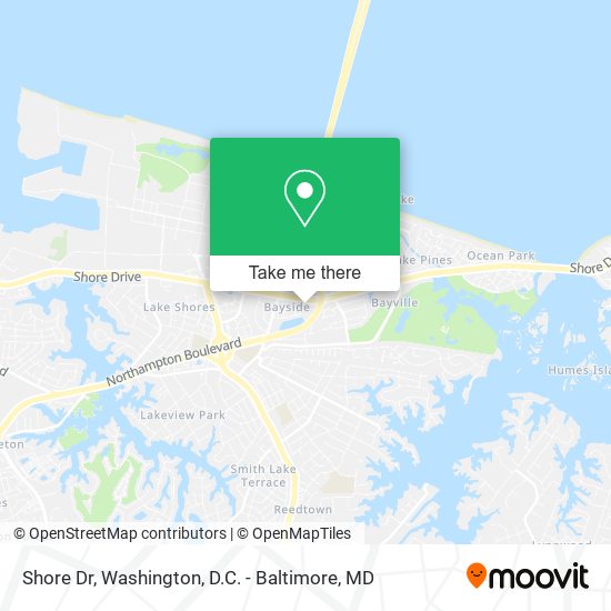 Shore Dr map